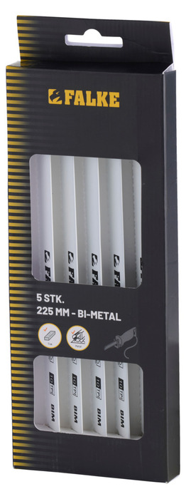 Bajonettsagblad 225 mm 5 stk